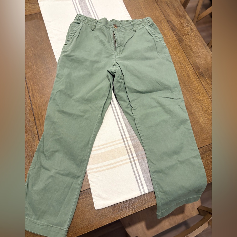 Old Navy Green Chinos Cotton Blend Straight Leg